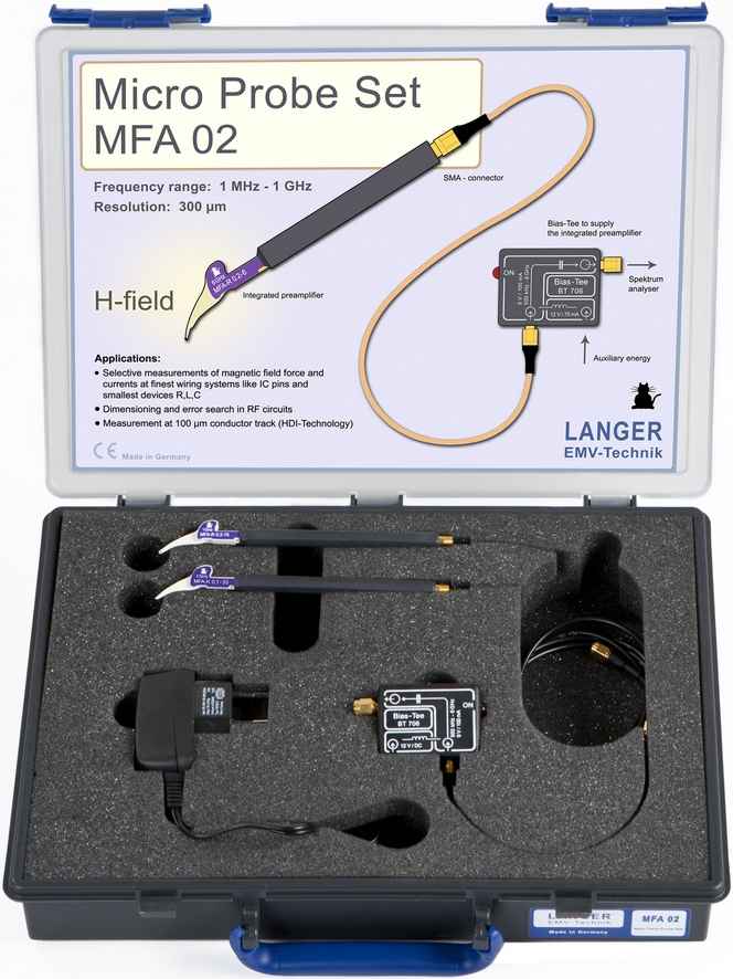 MFA 02 set, Mikrosonden 1 MHz bis 1 GHz
